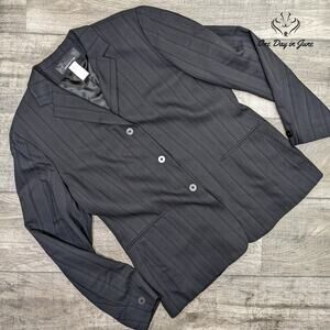 Jones New York Pin Stripe 3 Button Blazer Size 14